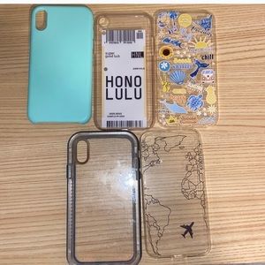 Blue case and Life proof case